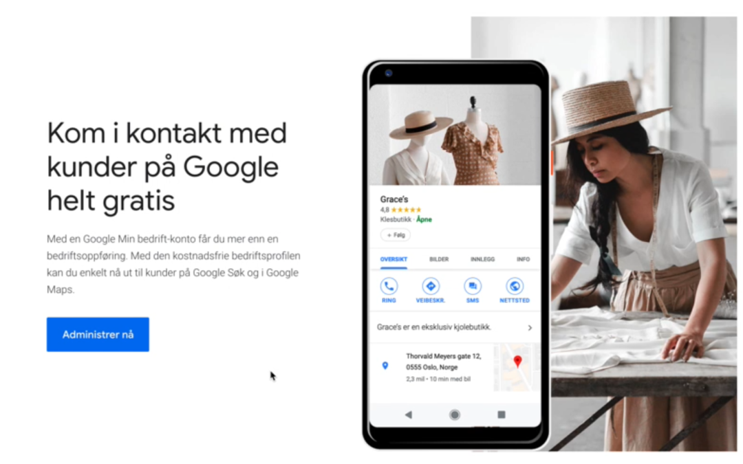 Kom i kontakt med kunder på Google helt gratis